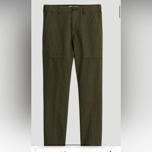 Alex Mill Neil Utility Straight Leg Pants in Olive